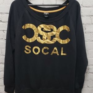 sweater gold letter